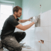 Tile Adhesive Application