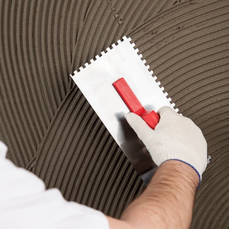 Tile Adhesive Application